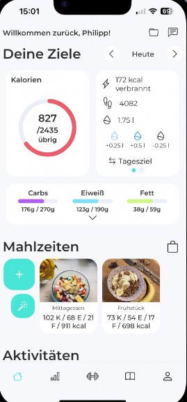 Tagesziele in der Coaching-App